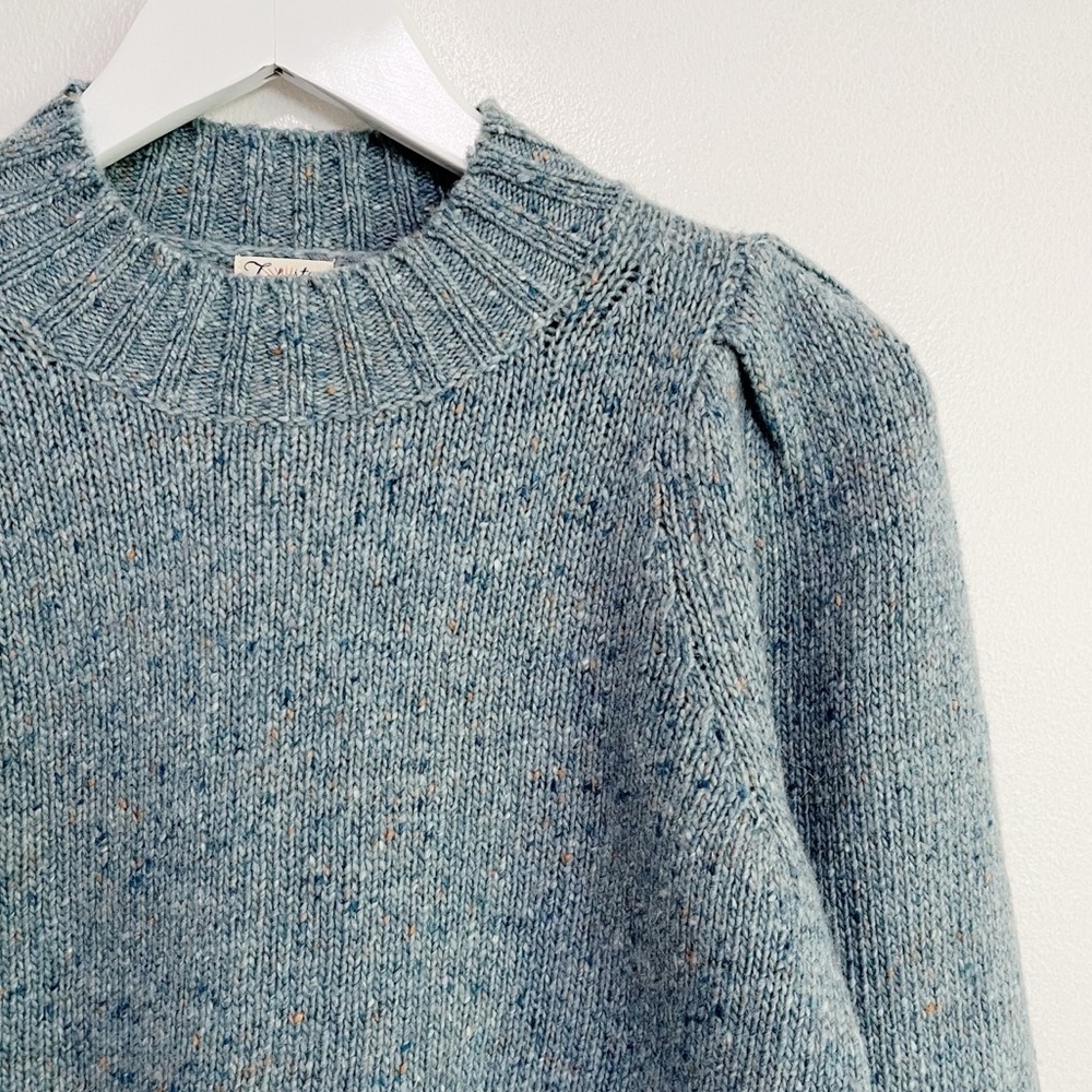 Faherty Light Blue Crew Neck Sweater - Picture 5 of 11